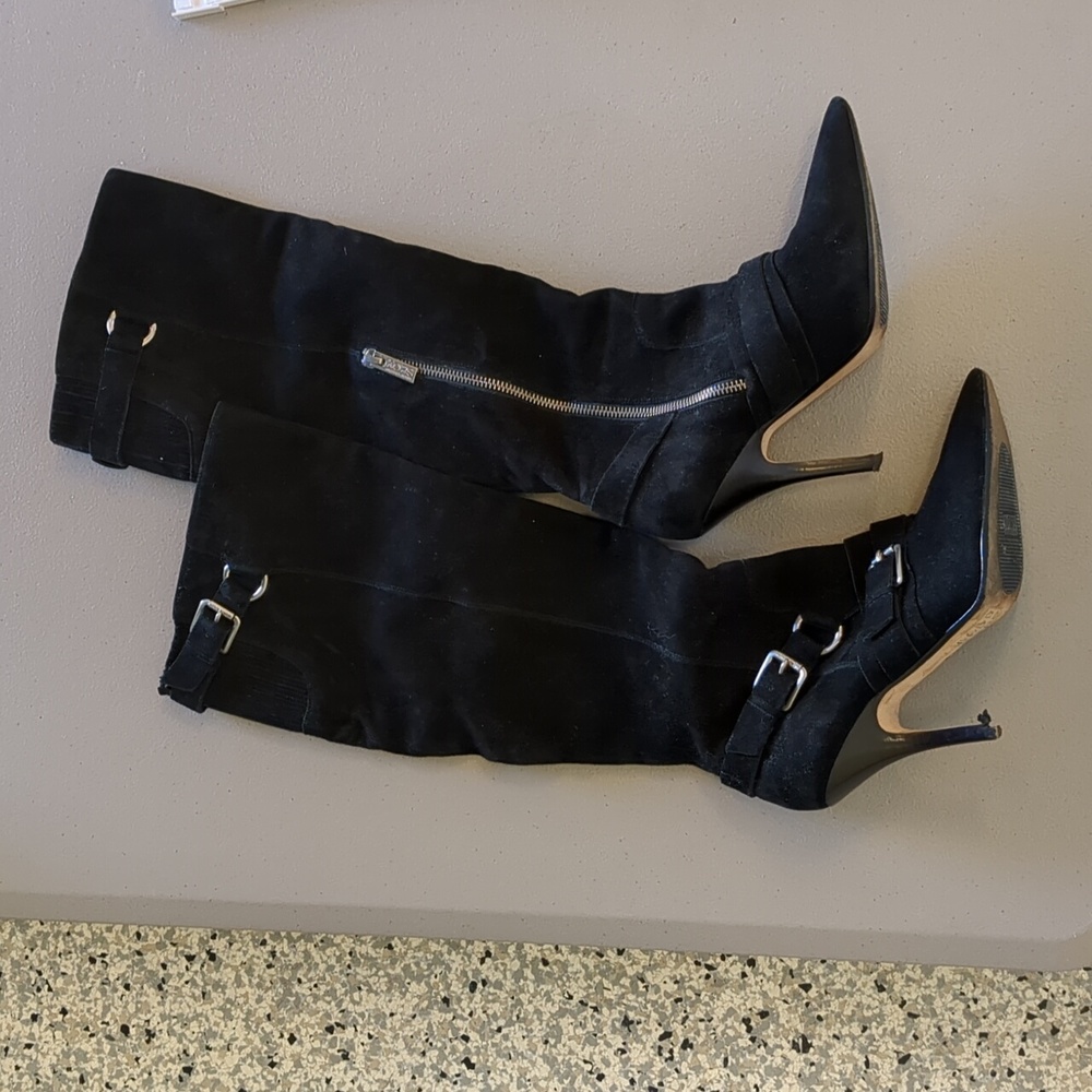 Kors Michael Kors Black Suede Bootd
